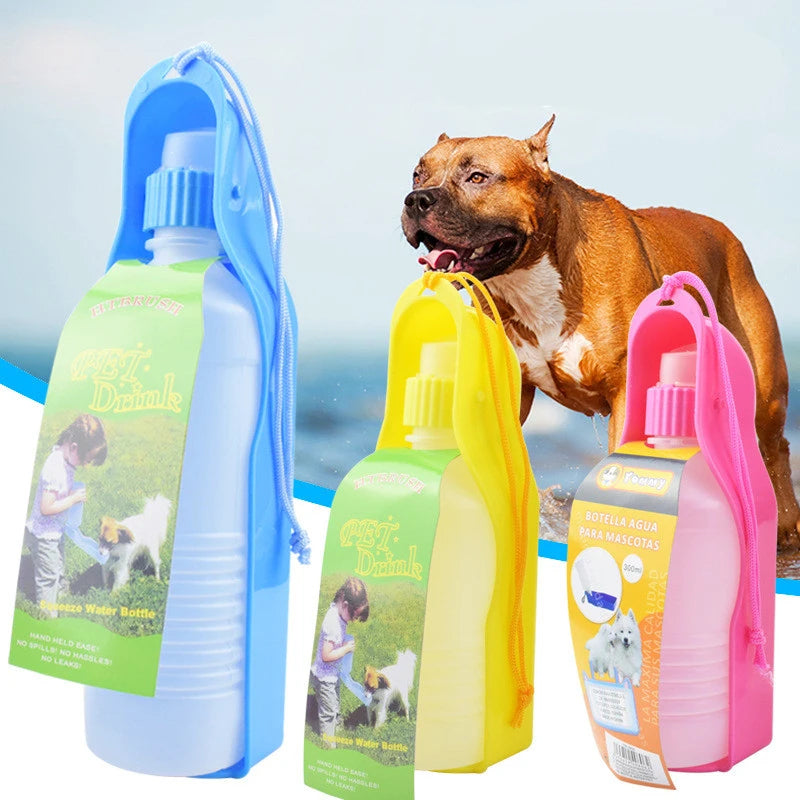Load image into Gallery viewer, Water Bottle with Bowl for Pets, Outdoor Drinking Dispenser, Portable, Travel, Small and Medium Dogs, 250ml, 500ml
