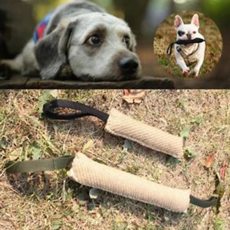 Load image into Gallery viewer, 1PCS Dog Bite Tug Toy Dogs Training Playing Toys Pet Chewing Teeth Cleaning Interactive For Police With 2 Handles 2Size
