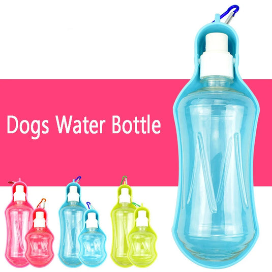 Water Bottle with Bowl for Pets, Outdoor Drinking Dispenser, Portable, Travel, Small and Medium Dogs, 250ml, 500ml