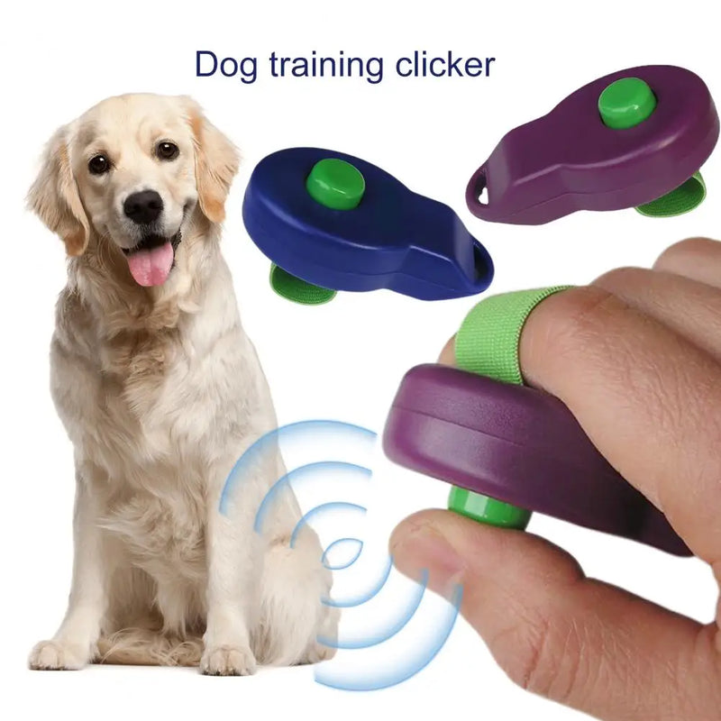 Load image into Gallery viewer, Dog Training Clicker with Elastic Band Pet Cat Dogs Click Trainer Control Dog Deterrent Trainer Clicker Behavioral Training Tool
