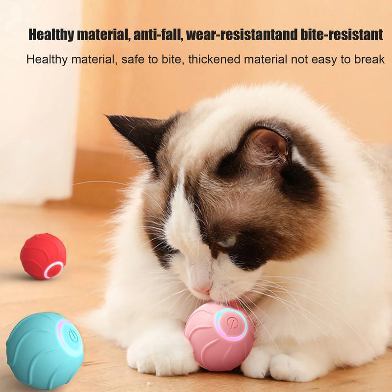 Load image into Gallery viewer, Pet Smart Toy Automatic Rolling Ball Resistant Biting Gravity Recharging Toy Ball Interactive for Teasing Cats Training Supplies
