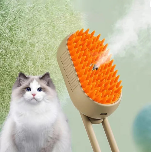 Cat Steam Brush Dog Grooming Comb Pet Hair Remover Steamy Brush Electric Spray Water Puppy Comb Soft Silicone Wet Cat Brush