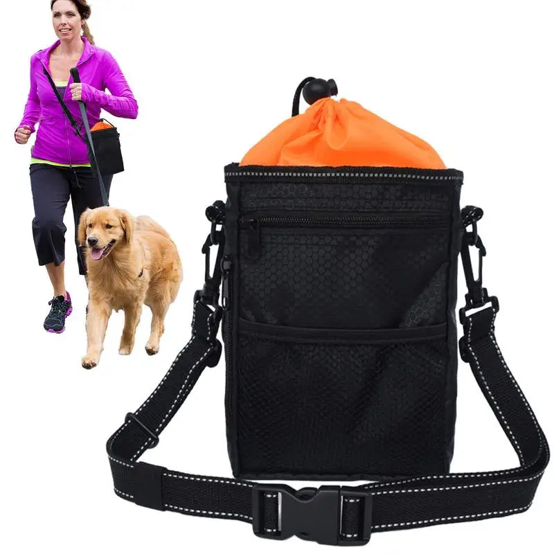 Load image into Gallery viewer, Dog Treat Pouch Pet Training Behavior Dog Walking Bag Puppy Training Pouch Drawstring Closure dog Bag With Waist Prevent  Clip
