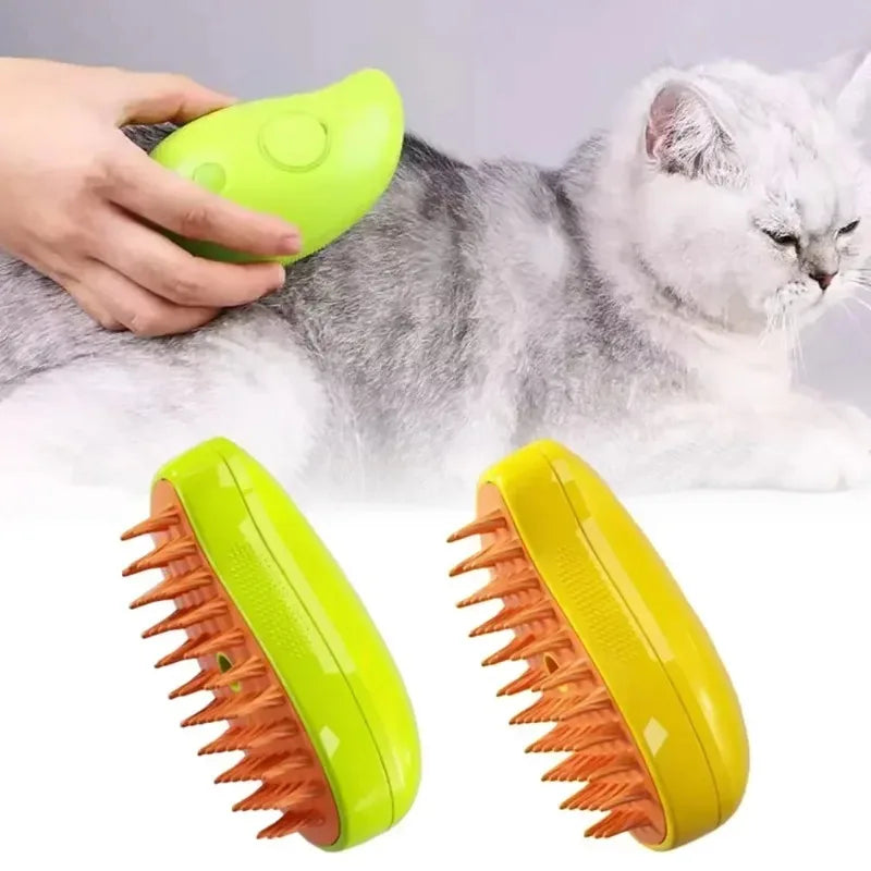 Load image into Gallery viewer, Cat Steam Brush Steamy Dog Brush 3 in 1 Electric Spray Cat Hair Brushes for Massage Pet Grooming Comb Hair Removal Combs
