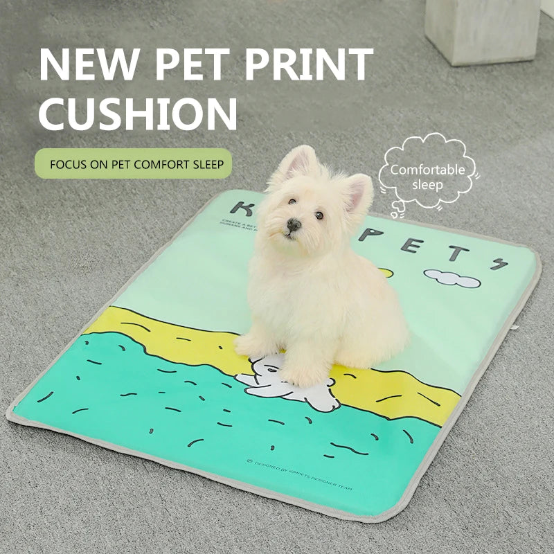 Load image into Gallery viewer, Dog Cooling Mat Summer Pet Self Cooling Pad with Non-Slip Bottom Cat Bed Mat for Small Medium Large Dogs Indoor Dog Crate Mat
