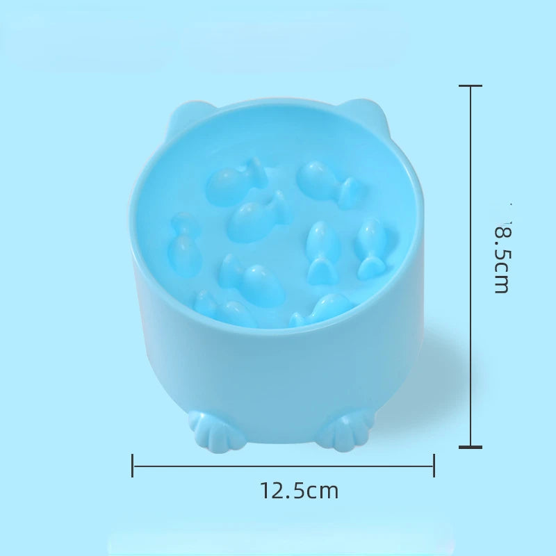 Load image into Gallery viewer, Food Dispenser Water Bowl Daily Supply Cat Food Bowl Tall Feet Cartoon Shape Large Capacity Anti-choking Neck Protector Pet Dog
