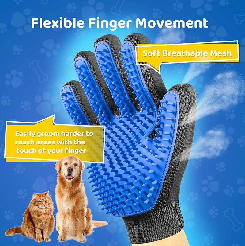 Load image into Gallery viewer, Pet Grooming Glove Gentle Efficient Hair Remover Mitt Cat Accessories dog Glove for Dogs Cats Pet Products Supplies
