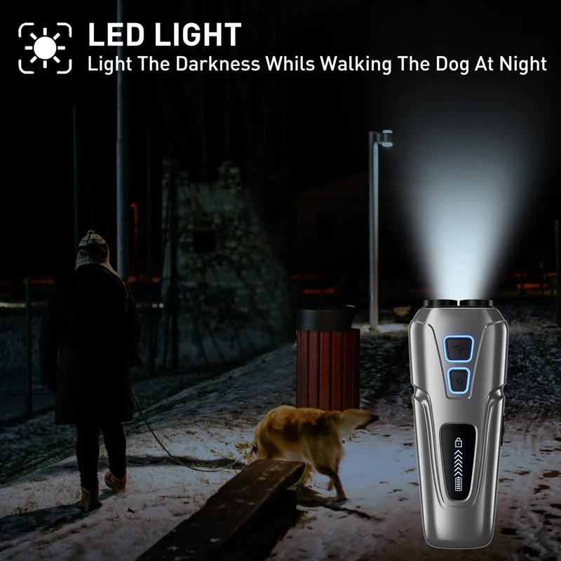 Load image into Gallery viewer, Dog Repeller Ultrasonic Pet Anti Barking Stop Control Bark Training Device High Power Dog Repellent with LED Flashlight
